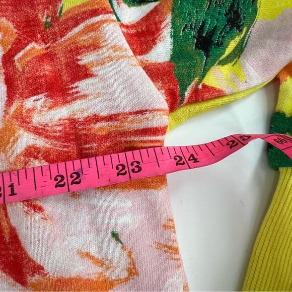 Anthropologie Daily practice cropped floral sweatshirt sz S - Picture 4 of 6